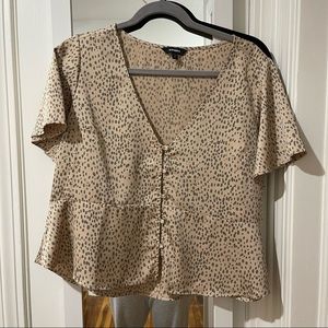 NWOT Express Leopard-Like Print Top